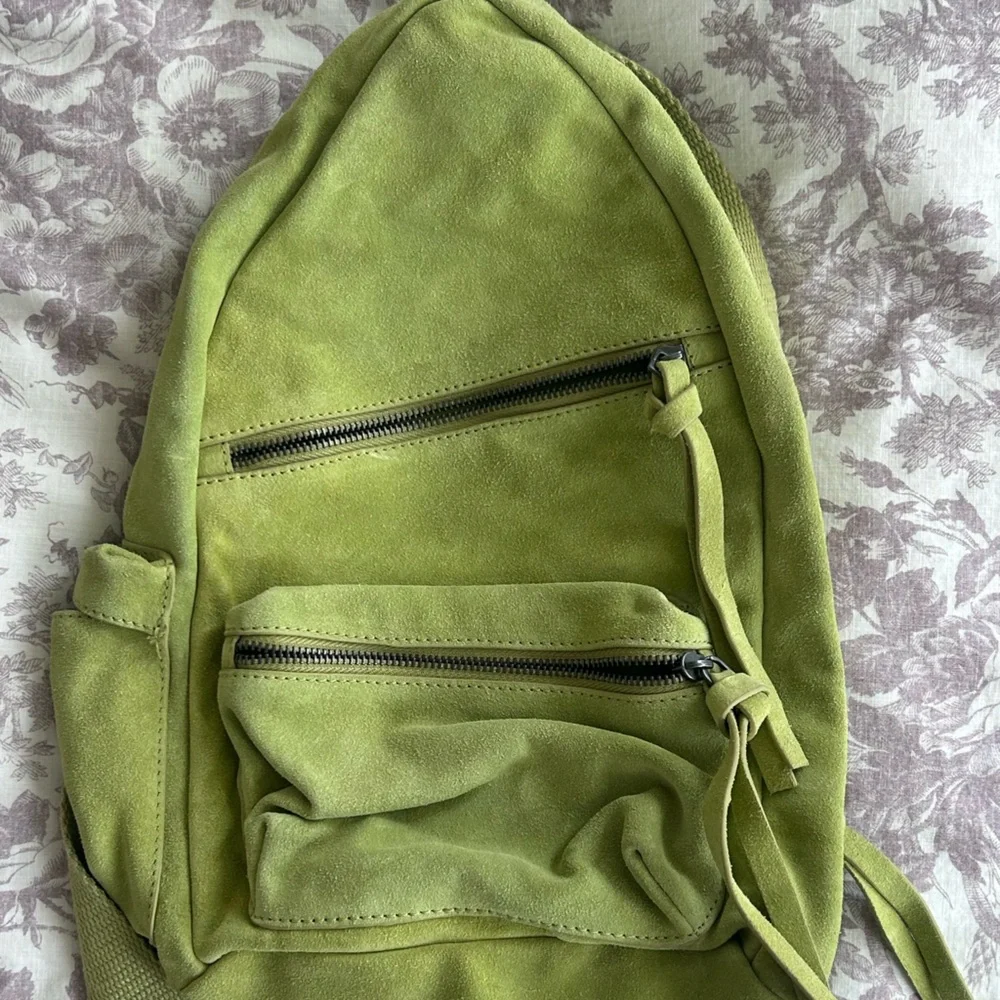 Free People Oxford Suede Sling Bag in Lime Green - Picture 2 of 9